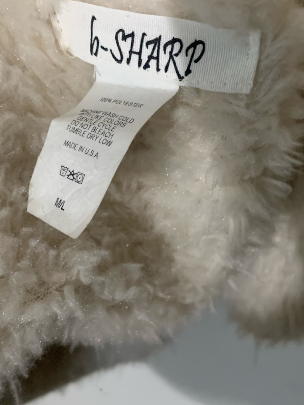 Reversible Faux-Suede Shearling Vest in Camel - Picture 4 of 4